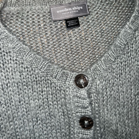 Wooden Ships Wool Knit Cardigan Size S/M - Picture 4 of 6